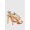 Revonda Feuille en miroir de sandales de slingback agrémentées